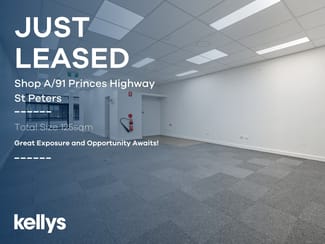 Other commercial property leased at Shop B/91 Princes Highway St Peters NSW 2044 Other commercial property leased at Shop B/91 Princes Highway St Peters NSW 2044
