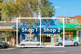 Shop & Retail commercial property leased at Shop 1&2/188 Burwood Road Burwood NSW 2134