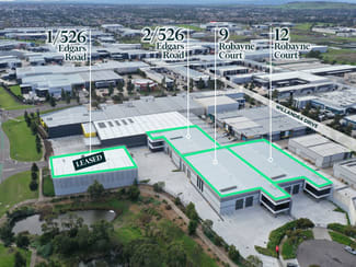 Factory, Warehouse & Industrial commercial property for lease at 9 & 12 Robayne Court & Units 1 and 2/526 Edgars Road Epping VIC 3076