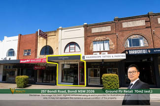 Shop & Retail commercial property for lease at 257 Bondi Road Bondi NSW 2026 Shop & Retail commercial property for lease at 257 Bondi Road Bondi NSW 2026