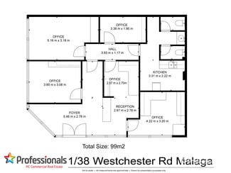 Offices commercial property sold at 1/38 Westchester Road Malaga WA 6090 Offices commercial property sold at 1/38 Westchester Road Malaga WA 6090