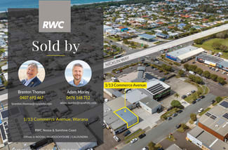 Factory, Warehouse & Industrial commercial property sold at Unit 1/13 Commerce Avenue Warana QLD 4575 Factory, Warehouse & Industrial commercial property sold at Unit 1/13 Commerce Avenue Warana QLD 4575