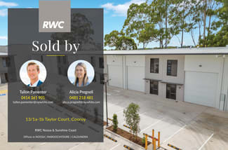Factory, Warehouse & Industrial commercial property sold at Unit 13/1A-1B Taylor Court Cooroy QLD 4563 Factory, Warehouse & Industrial commercial property sold at Unit 13/1A-1B Taylor Court Cooroy QLD 4563