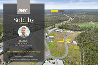 Development / Land commercial property sold at Lot 24 Enterprise Circuit Maryborough QLD 4650 Development / Land commercial property sold at Lot 24 Enterprise Circuit Maryborough QLD 4650