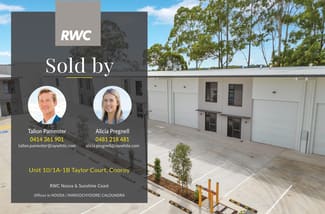 Factory, Warehouse & Industrial commercial property sold at 10/1A-1B Taylor Court Cooroy QLD 4563 Factory, Warehouse & Industrial commercial property sold at 10/1A-1B Taylor Court Cooroy QLD 4563