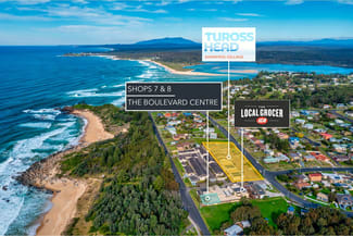 Other commercial property sold at Shops 7 & 8/99 Tuross Bvd Tuross Head NSW 2537 Other commercial property sold at Shops 7 & 8/99 Tuross Bvd Tuross Head NSW 2537