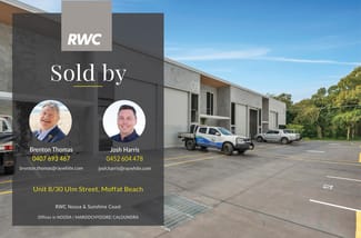Factory, Warehouse & Industrial commercial property sold at Unit 8/30 Ulm Street Moffat Beach QLD 4551 Factory, Warehouse & Industrial commercial property sold at Unit 8/30 Ulm Street Moffat Beach QLD 4551