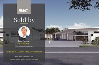 Factory, Warehouse & Industrial commercial property sold at Unit 6/88-92 Quanda Road Coolum Beach QLD 4573 Factory, Warehouse & Industrial commercial property sold at Unit 6/88-92 Quanda Road Coolum Beach QLD 4573
