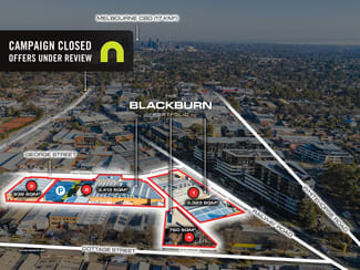 Factory, Warehouse & Industrial commercial property for sale at 84-92B Railway Rd, 1-9 & 11-13 George St & 2 Cottage St Blackburn VIC 3130