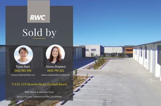 Factory, Warehouse & Industrial commercial property sold at 7/115-119 Quanda Road Coolum Beach QLD 4573