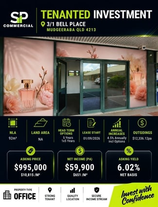 Shop & Retail commercial property for sale at 3/1 Bell Place Mudgeeraba QLD 4213
