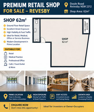 Shop & Retail commercial property for sale at Revesby NSW 2212 Shop & Retail commercial property for sale at Revesby NSW 2212