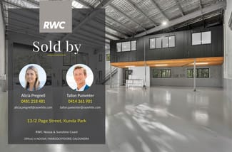 Factory, Warehouse & Industrial commercial property sold at 13/2 Page Street Kunda Park QLD 4556 Factory, Warehouse & Industrial commercial property sold at 13/2 Page Street Kunda Park QLD 4556