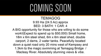 Rural / Farming commercial property sold at Temagog NSW 2440