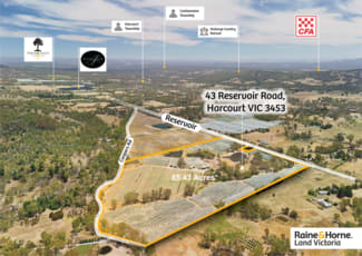 Rural / Farming commercial property for sale at 43 Reservoir Road Harcourt VIC 3453 Rural / Farming commercial property for sale at 43 Reservoir Road Harcourt VIC 3453