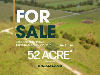 Rural / Farming commercial property for sale at 3155 Ballarto Road Pakenham South VIC 3810