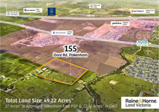 Rural / Farming commercial property for sale at 155 DORE ROAD Pakenham VIC 3810