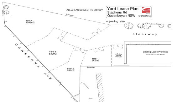 Yard 1-4/9-11 Stephens Road Crestwood NSW 2620 Yard 1-4/9-11 Stephens Road Crestwood NSW 2620