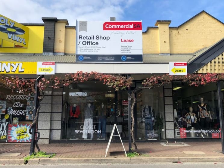 Click to view all images Shop 4, 215-217 Unley Road Malvern SA 5061 - Image 1