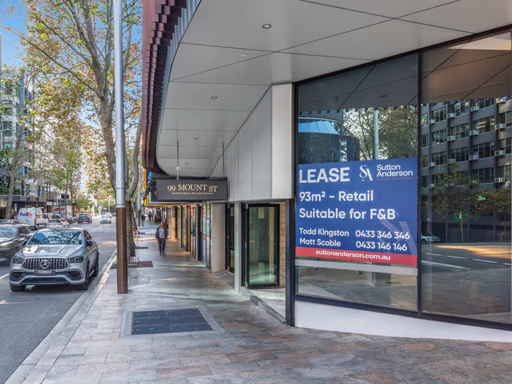 Click to view all images Shop 6/99 Mount Street North Sydney NSW 2060 - Image 1