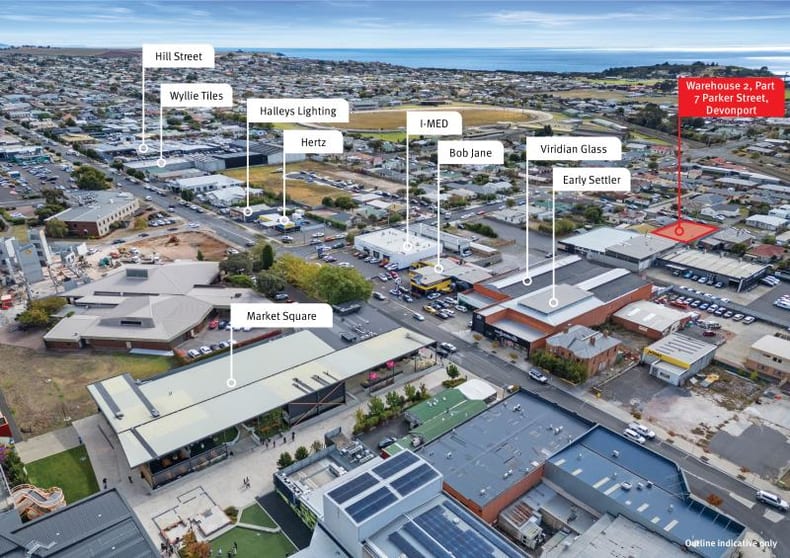 Click to view all images Warehouse 2/7 Parker Street Devonport TAS 7310 - Image 1