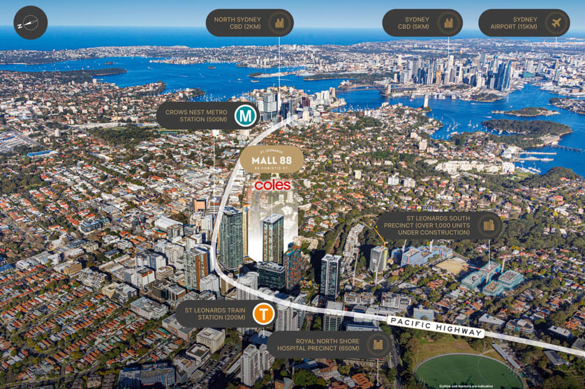 Click to view all images Mall 88 88 Christie Street St Leonards NSW 2065 - Image 2