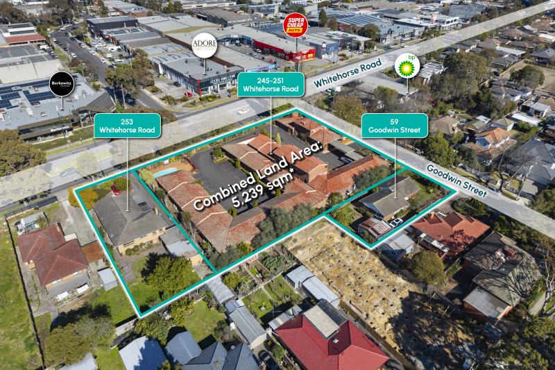 245-251 & 253 Whitehorse Road & 59 Goodwin Street Blackburn VIC 3130 - Image 1