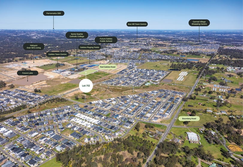 Click to view all images Lot 713 Red Gables Road (Super Lot) Gables NSW 2765 - Image 3