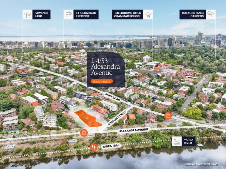 Click to view all images 1-4 / 53 Alexandra Avenue, Cnr Dobson Street South Yarra VIC 3141 - Image 3