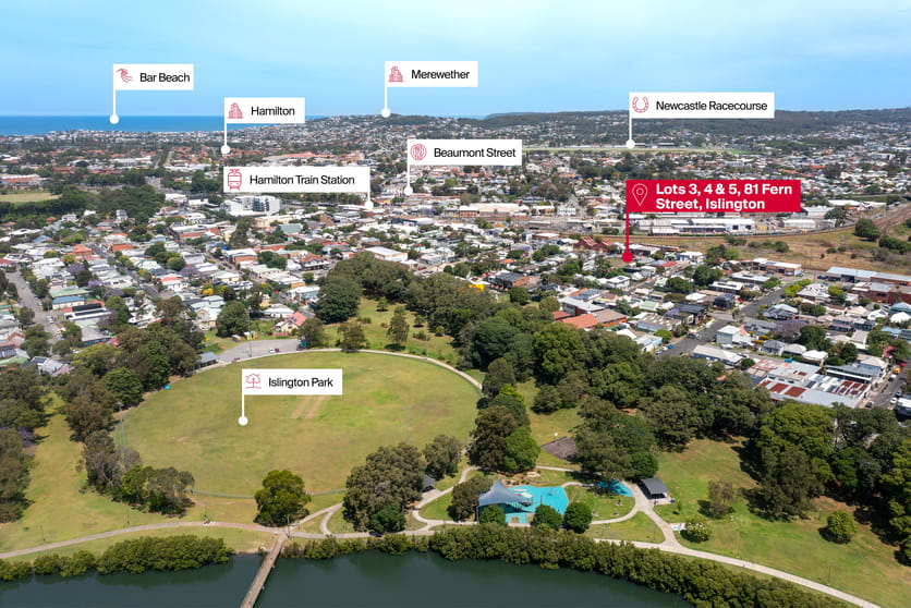 Click to view all images Lot 3, 4 & 5/81 Fern Street Islington NSW 2296 - Image 2
