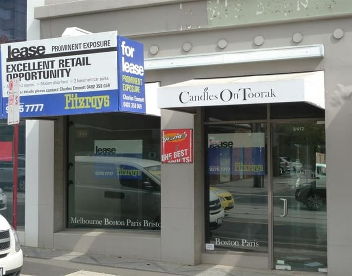 Click to view all images Shop 3, 412 Toorak Road Toorak VIC 3142 - Image 1