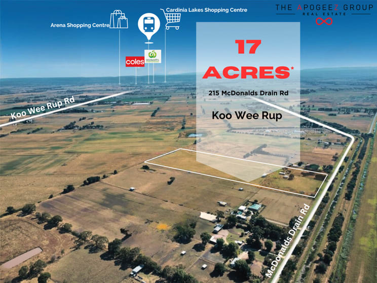 Click to view all images 215 McDonalds Drain Road Koo Wee Rup VIC 3981 - Image 1