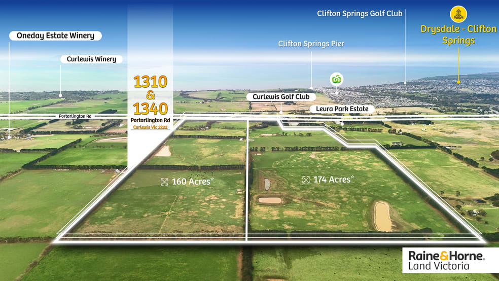 Click to view all images 1310 & 1340 Portarlington Road Curlewis VIC 3222 - Image 1