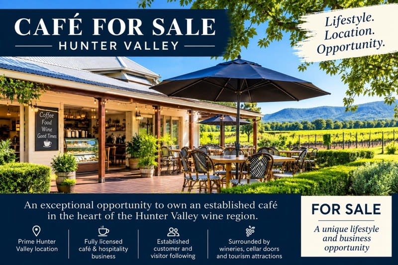 Cafe & Coffee Shop  business for sale in Pokolbin - Image 1