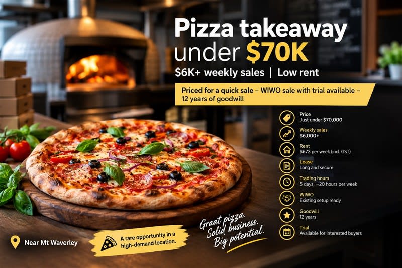 Click to view all images Takeaway Food business for sale in Oakleigh - Image 1