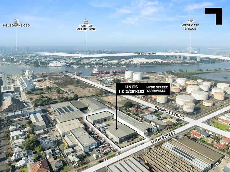 Factory, Warehouse & Industrial commercial property for lease at 1 & 2/251-253 Hyde Street Yarraville VIC 3013