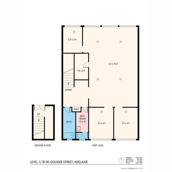 Shop & Retail commercial property for lease at Level 1/81-83 Gouger Street Adelaide SA 5000