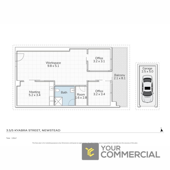 Medical / Consulting commercial property for lease at 3.5/5 Kyabra Street Newstead QLD 4006