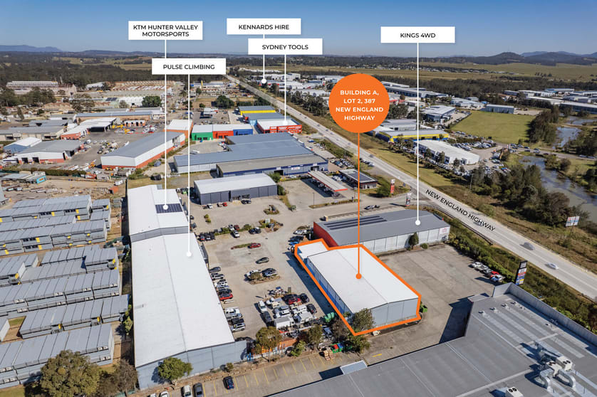 Factory, Warehouse & Industrial commercial property for lease at Building A, Lot 2/387 New England Highway Rutherford NSW 2320