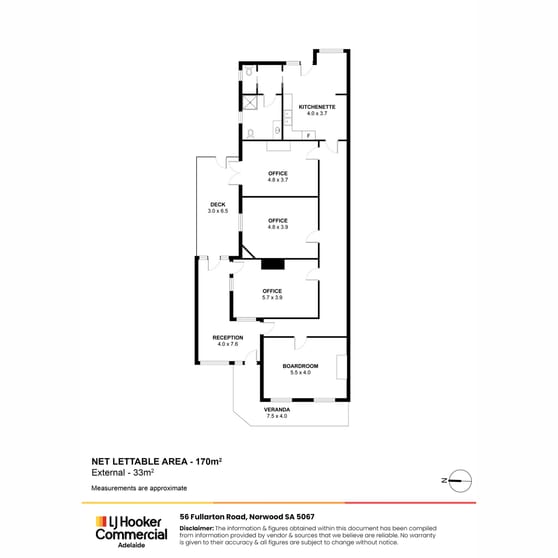 Offices commercial property sold at 52-56 Fullarton Road Norwood SA 5067