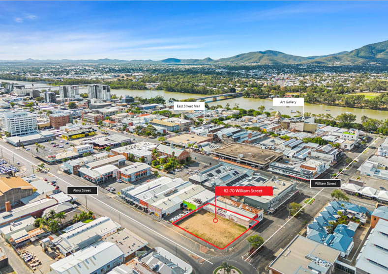 Development / Land commercial property for sale at Whole of the property/62-70 William Street Rockhampton City QLD 4700 Development / Land commercial property for sale at Whole of the property/62-70 William Street Rockhampton City QLD 4700