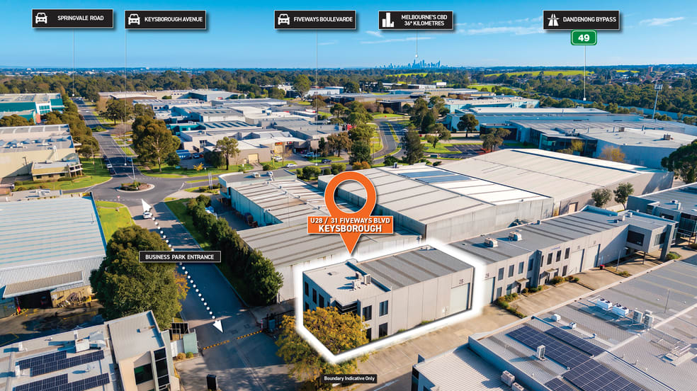 Factory, Warehouse & Industrial commercial property for sale at Unit 28, 31 Fiveways Boulevard Keysborough VIC 3173