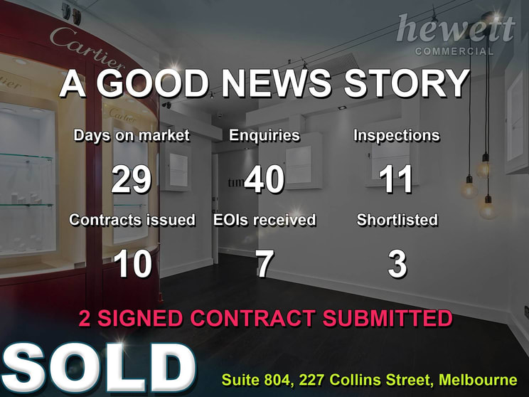 Offices commercial property sold at 804/227 COLLINS STREET Melbourne VIC 3000