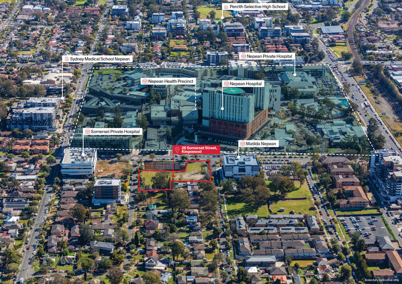 Development / Land commercial property for sale at Land/38-40 Orth Str, 1-5 Hargrave St & 26 Somerset St Kingswood NSW 2747