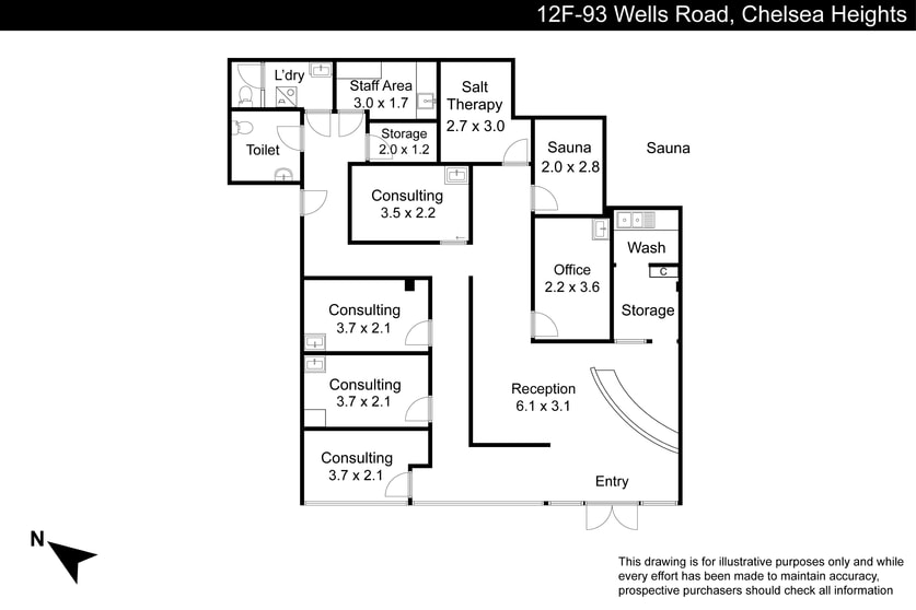 Medical / Consulting commercial property for sale at Unit 12F/93 Wells Road Chelsea Heights VIC 3196