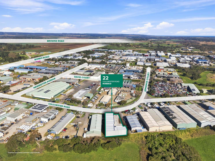 Factory, Warehouse & Industrial commercial property for lease at 22 Colchester Road Rosebud VIC 3939
