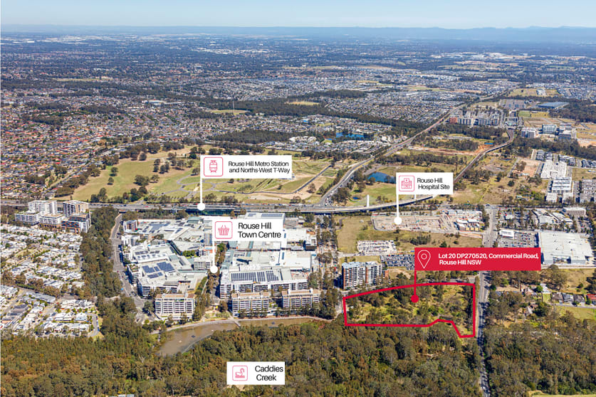 Development / Land commercial property for sale at Development/Lot 20 Commercial Road Rouse Hill NSW 2155 Development / Land commercial property for sale at Development/Lot 20 Commercial Road Rouse Hill NSW 2155
