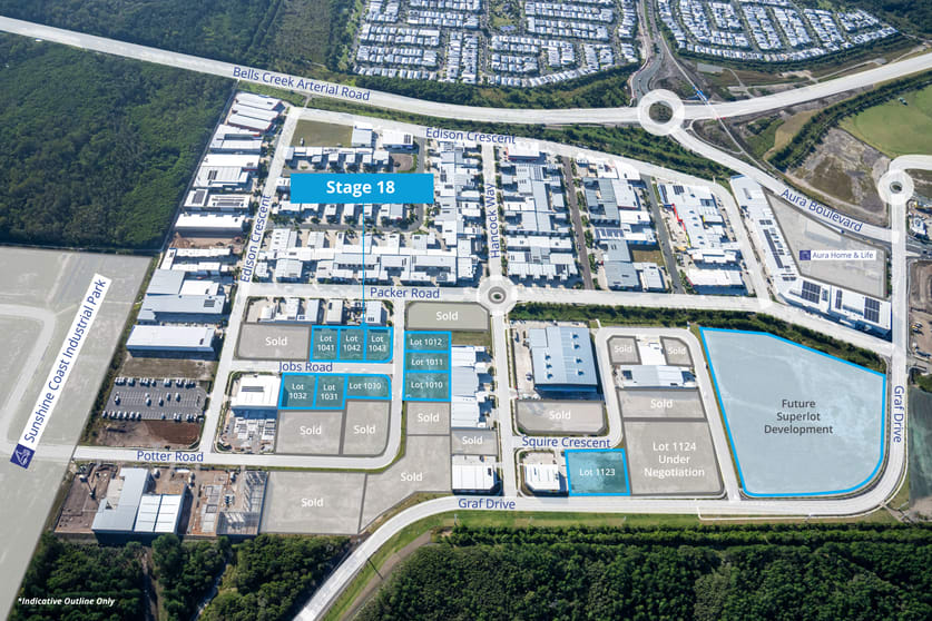 Development / Land commercial property for sale at Stage 18 Aura Business Park Baringa QLD 4551 Development / Land commercial property for sale at Stage 18 Aura Business Park Baringa QLD 4551