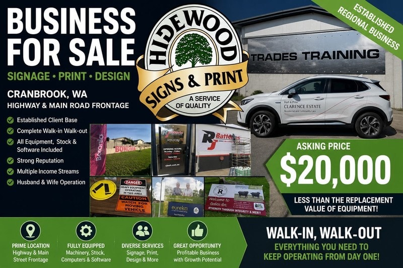 Established Signage, Graphic Design & Digital Print Business WIWO Established Signage, Graphic Design & Digital Print Business WIWO