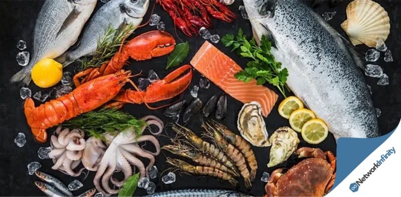 For Sale Fresh, Cooked Seafood Busy Train Station Shopping Mall Edgecliff Sydney For Sale Fresh, Cooked Seafood Busy Train Station Shopping Mall Edgecliff Sydney